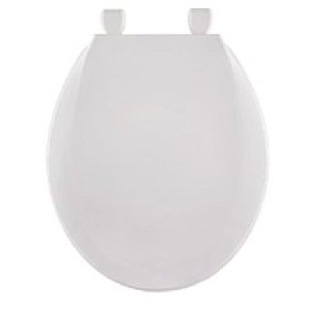 CENTOCO MANUFACTURING Centoco Manufacturing HP1200-001 Plastic Round Toilet Seat - White HP1200-001